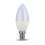 V-TAC PRO LED žiarovka E14 C37 7W teplá biela