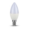 V-TAC PRO LED žiarovka E14 C37 7W denná biela