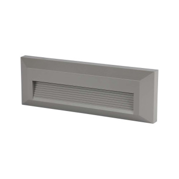 V-TAC LED svietidlo zapustené schodiskové 3W teplá biela sivé