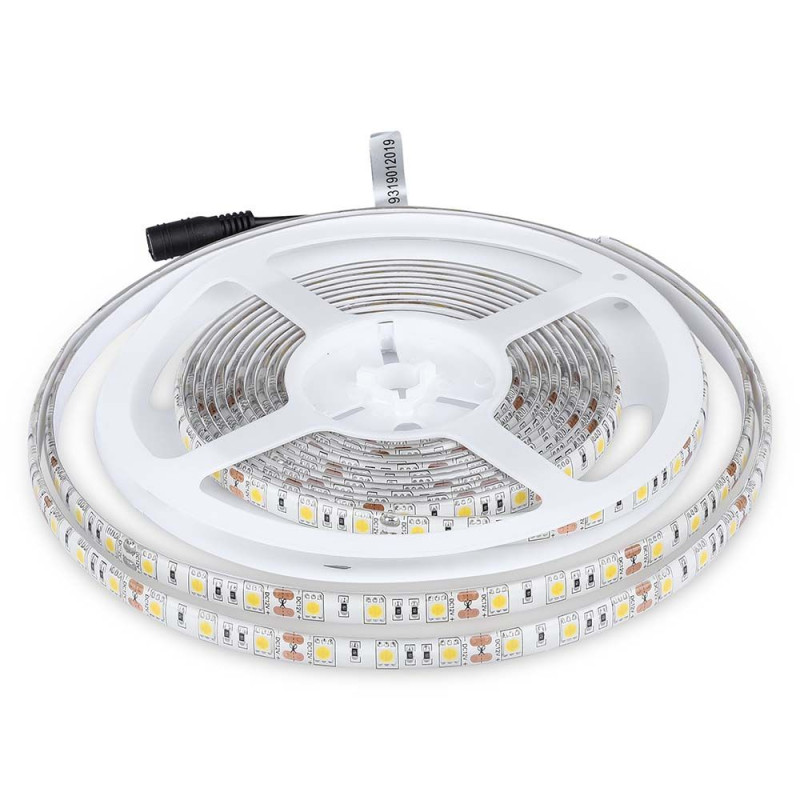 V-TAC LED pás 12V SMD5050 60 LED/m 11W teplá biela IP65