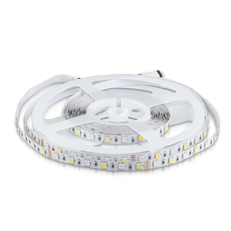 V-TAC pás 12V SMD5050 60 LED/m 8W/m RGB + teplá biela