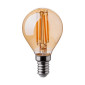 V.TAC LED žiarovka E14 P45 4W 2200K filament amber