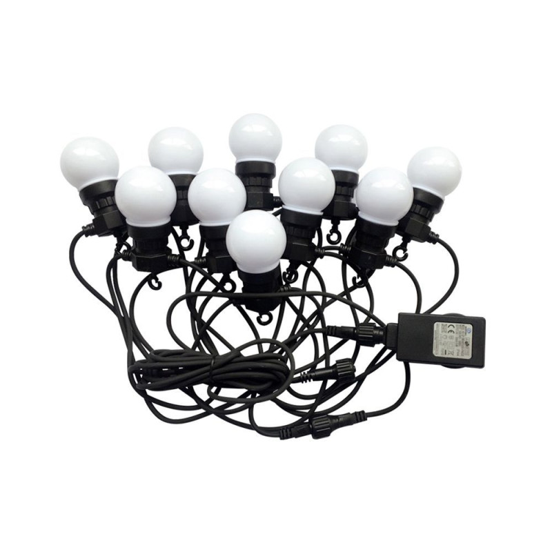 V-TAC LED reťazové svietidlo 5m 10x0,5W teplá biela