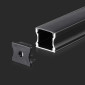 V-TAC hliníkový profil pre LED pásy 2000x17,2x14,4mm čierny povrchový - 2m