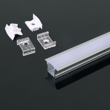 V-TAC hliníkový profil pre LED pásy 2000x23x15,5mm anodovaný povrchový - 2m