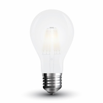 V-TAC LED žiarovka E27 A60 4W studená biela filament frost