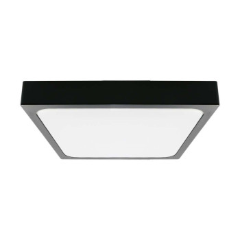 V-TAC LED svietidlo 36W denná biela štvorcové čierne IP44 s mikrovlnným senzorom