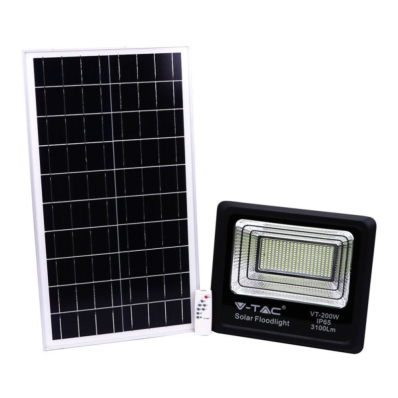 V-TAC LED reflektor 40W studená biela solárny
